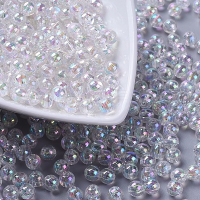 Eco-Friendly Transparent Acrylic Beads PL733-2-1