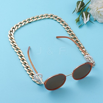 Personalized CCB Plastic Curb Chain Necklaces NJEW-JN02881-02-1