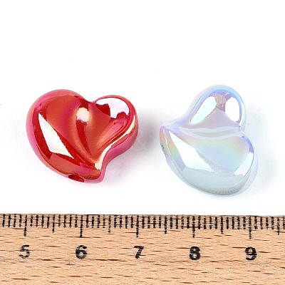 UV Plating Opaque Acrylic Beads OACR-T028-47-1