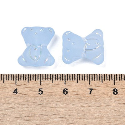 Frosted Transparent Acrylic Beads X1-OACR-P029-20B-04-1
