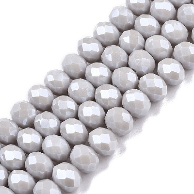 Electroplate Glass Beads Strands LS-EGLA-A044-P8mm-A19-1