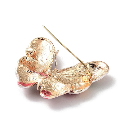 Alloy Pave Rhinestone Brooch JEWB-M035-06G-1