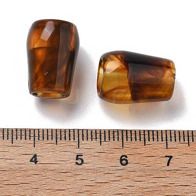 Two Tone Acrylic Beads OACR-S042-03D-1