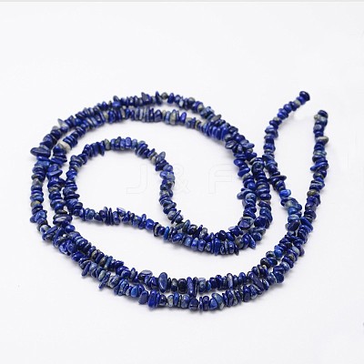 Chips Natural Lapis Lazuli Beads Strands X-G-N0164-46-1