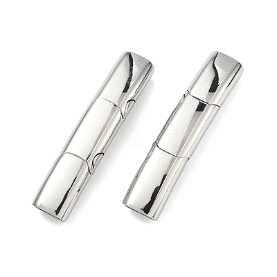 Smooth 316 Surgical Stainless Steel Rectangle Magnetic Clasps STAS-Z134-01P-1