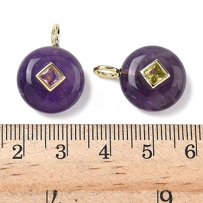 Natural Amethyst Pendants G-I391-01G-12-1