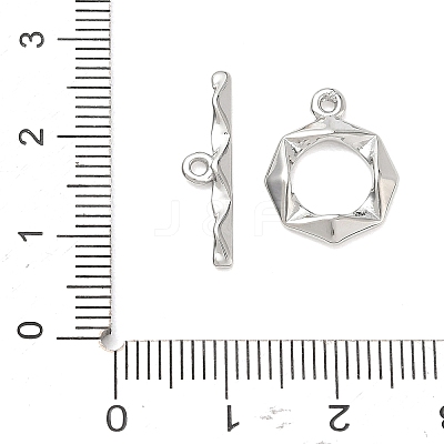 Brass Toggle Clasps KK-CBA42CA-01C-P-1