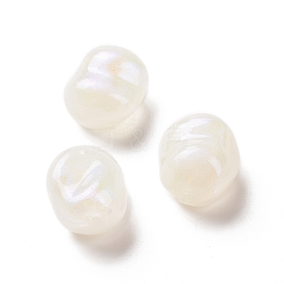 Opaque Acrylic Beads OACR-E015-08H-1