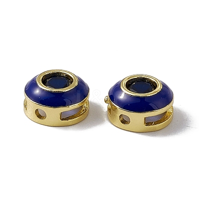 Rack Plating Brass Cubic Zirconia Beads KK-C007-15G-1