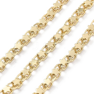 Rack Plating Brass Chains CHC-F018-02G-1