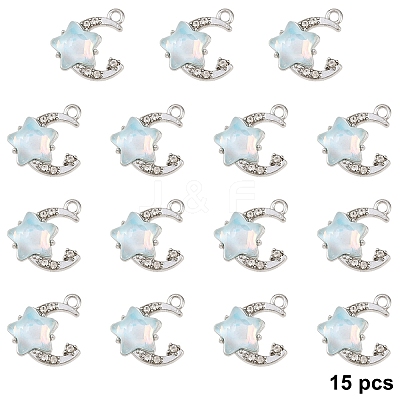 15Pcs Alloy Pendants FIND-YW0017-90B-1