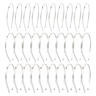 30Pcs 3 Styles Hair Accessories Iron Hair Band Findings OHAR-TA0001-08A-1
