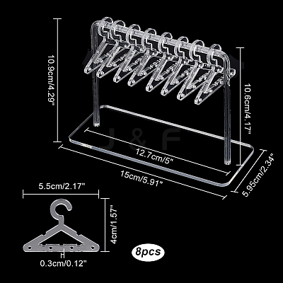 1 Set Acrylic Earring Display Stands EDIS-PH0001-36B-1
