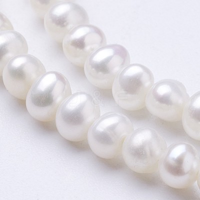 Natural Cultured Freshwater Pearl Beads Strands PEAR-F004-65-1