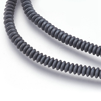 Non-magnetic Synthetic Hematite Beads Strands X-G-I208-03F-A-4x1mm-1