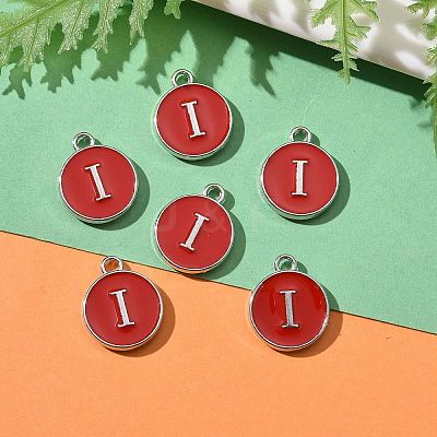 Platinum Plated Alloy Enamel Charms LS-X-ENAM-S118-03I-P-1
