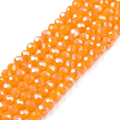 Electroplate Glass Beads Strands EGLA-A044-P2mm-A29-1