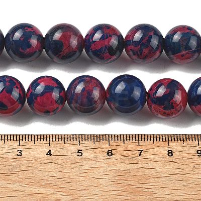 Natural Multi-Color Agate Beads Strands G-A261-B09-14mm-1
