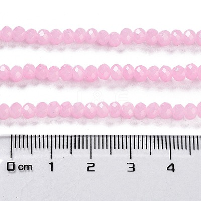 Baking Paint Imitation Jade Glass Bead Strands DGLA-A034-J4MM-A26-1