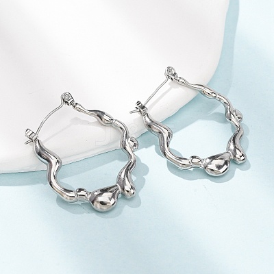 304 Stainless Steel Hoop Earrings for Women SA-CBA7B26-02P-1
