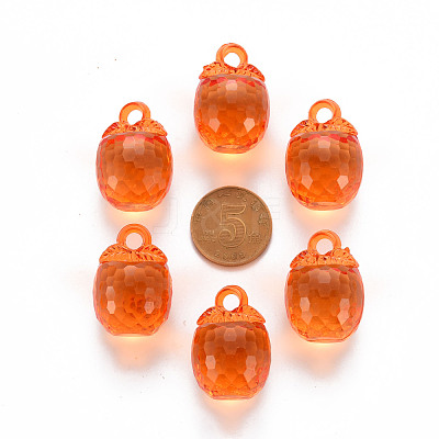 Autumn Theme Transparent Acrylic Pendants TACR-T024-04B-921-1