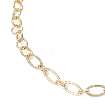 Brass Figaro & Rolo Chain Bracelets for Women BJEW-JB13157-1