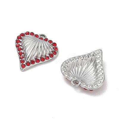 304 Stainless Steel Rhinestone Pendants RB-CBA7A56-01A-P-1
