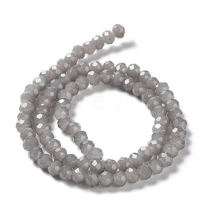 Baking Paint Imitation Jade Glass Bead Strands DGLA-A034-J10mm-A43-1