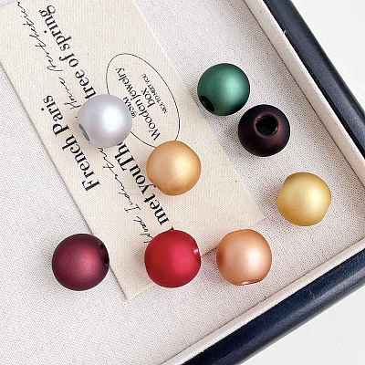 Opaque Acrylic European Beads OACR-E025-12-1
