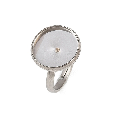 304 Stainless Steel Cuff Ring Components STAS-D372-05P-01D-1