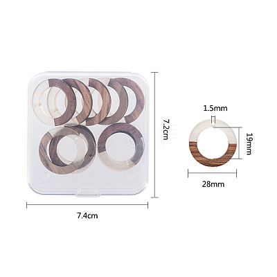 Resin & Wood Pendants RESI-OL0001-10A-1