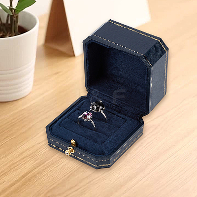 Rectangle Cardboard Jewelry Couple Ring Storage Boxes CON-CL0001-15-1