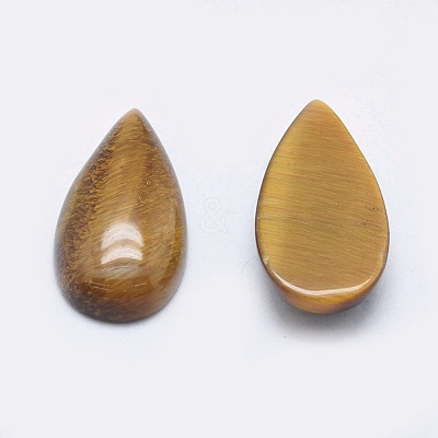 Natural Tiger Eye Cabochons G-P384-M03-1