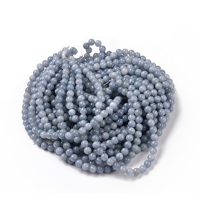 Natural Yellow Jade Beads Strands G-G598-8mm-YXS-18-1