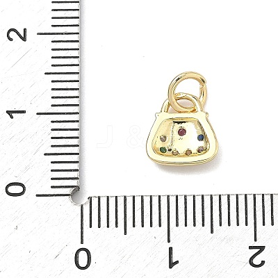 Brass Micro Pave Cubic Zirconia Pendants LS-KK-K417-17G-1