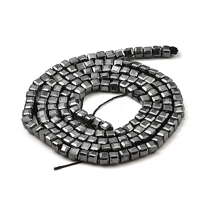 Electroplated Synthetic Non-Magnetic Hematite Beads Strands G-E606-C01-B-1