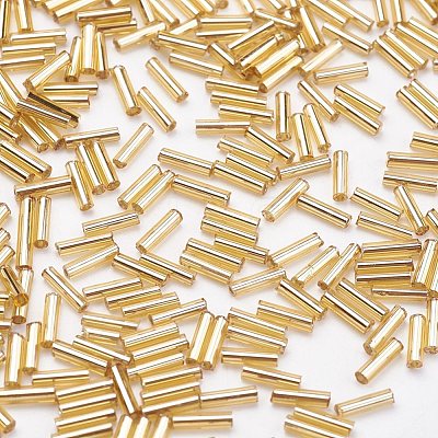 Glass Bugle Beads SEED-E001-9mm-22-1