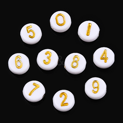 Plating Acrylic Beads PACR-R243-02-1