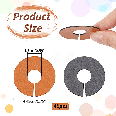 Imitation Leather Wine Glass Charms AJEW-WH0513-74-1