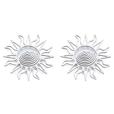 Non-Tarnish 201 Stainless Steel Filigree Joiners LS-STAS-N090-LA950-1-1
