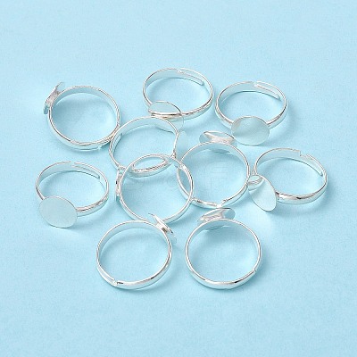 Brass Pad Ring Base Findings X-EC022-S-1