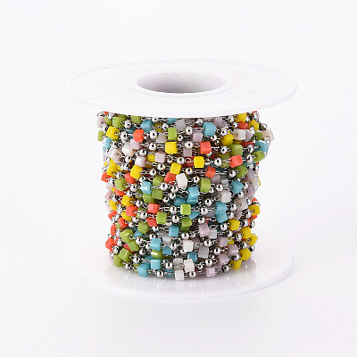 Handmade Acrylic Beaded Chains CHC-S012-001-A03-P-1