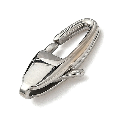 304 Stainless Steel Lobster Claw Clasps STAS-B089-01H-P-1