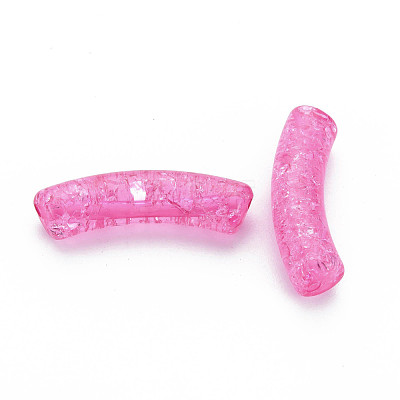 Transparent Crackle Acrylic Beads CACR-S009-001A-N82-1