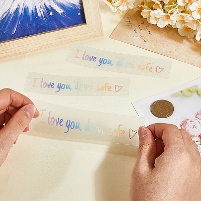 PVC Self Adhesive Car Stickers STIC-WH20004-01A-03-1
