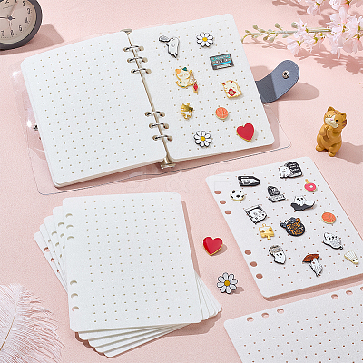 14Pcs Felt Cloth Pin Brooch Storage Binder Sheets for Enamel Pin Collection Book AJEW-WR0002-93A-1