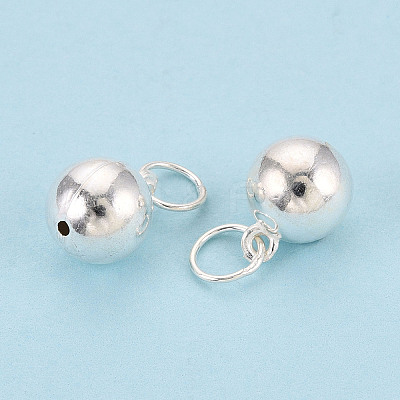 925 Sterling Silver Round Ball Charms STER-T008-24S-1