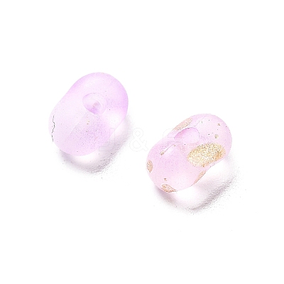 Gradient Color Transparent Frosted Acrylic Beads X1-OACR-M023-06E-1