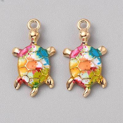 Alloy Enamel Pendants FIND-CJC0027-01G-06-1