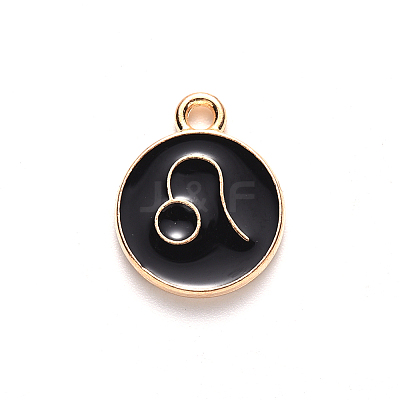 Alloy Enamel Pendants LS-ENAM-S124-01A-08G-1
